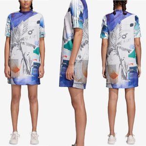 NWT ADIDAS‎ Originals FARM RIO Brazil Palm Graffiti Printed Roo de Janeiro Dress